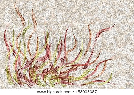 Abstract pointillist oil painting. Abstract impressionist art work in pointillist style - brush strokes of oil painting - colorful abstract texture.