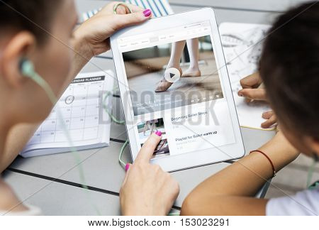 Ballet Dancer Using Device Concept