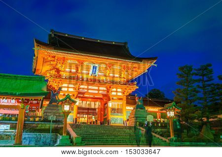 Fushimiinari Taisha ShrineTemple in Kyoto, Japan