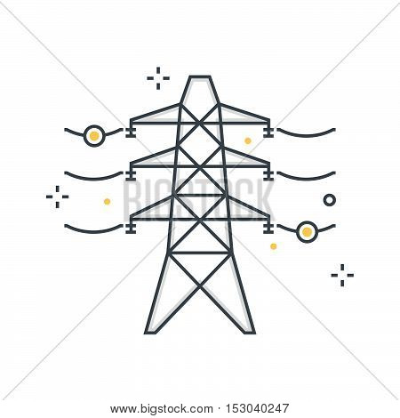 Color Line, Electricity Illustration, Icon