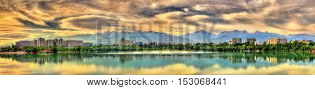 View of Sairan reservoir in Almaty - Kazakhstan