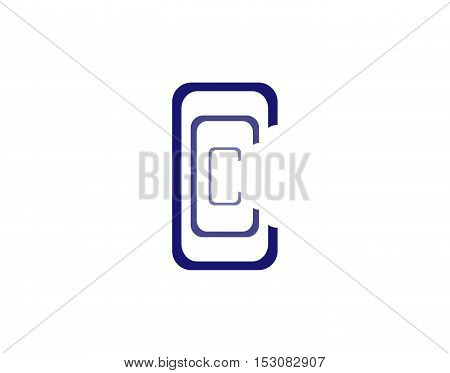 Letter C Logo Alphabet Design Element Template. Abc Concept Type As Logotype. Typography Icon Line A