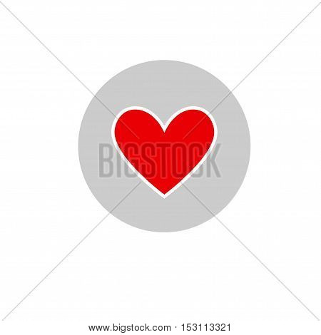 hart love icon vector on gray background