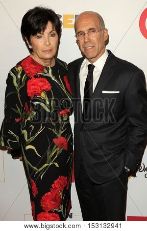 LOS ANGELES - OCT 21:  Marilyn Katzenberg, Jeffrey Katzenberg at the 2016 GLSEN Respect Awards at Beverly Wilshire Hotel on October 21, 2016 in Beverly Hills, CA