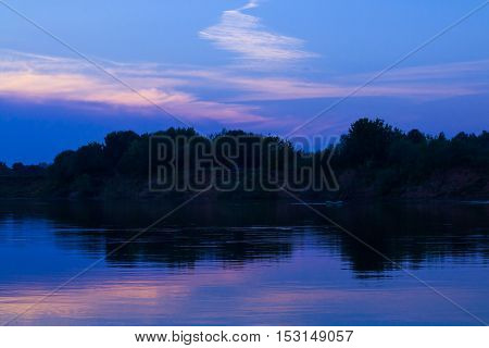 Nice Lake In A Beautiful Evening