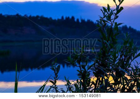 Nice Lake In A Beautiful Evening