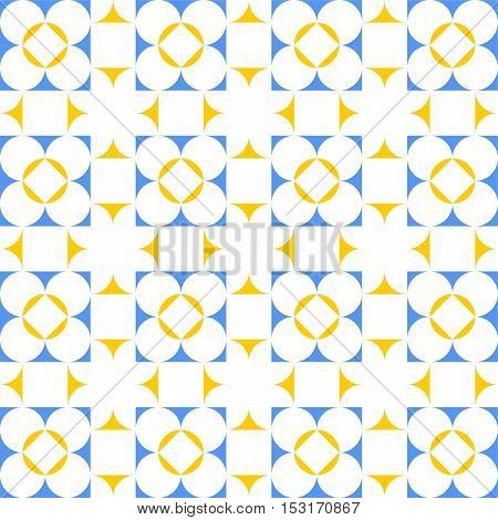 Abstract flat style geometric vector pattern background