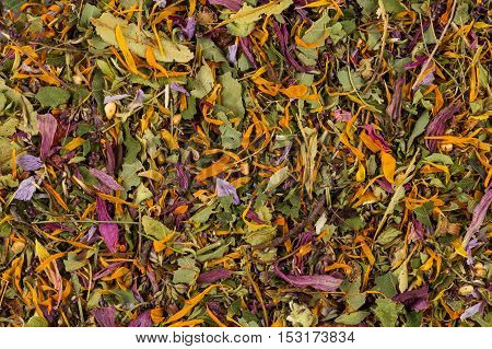 Dried Herbal Tea Leaves