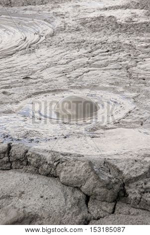 Mud Volcanoes - Texture And Eruption -romania, Buzau, Berca