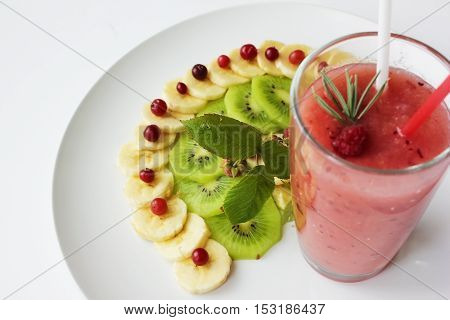 diet of watermelon smoothie banana and cranberry