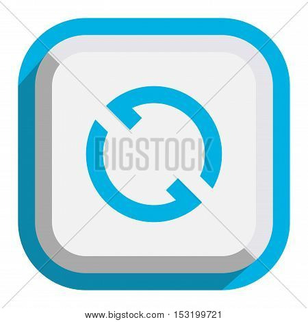 UI interface reload circle button element. Website circle re-load round button sign.