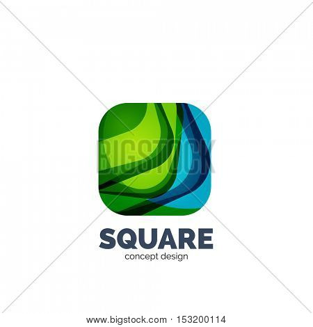 Vector abstract square logo, business icon