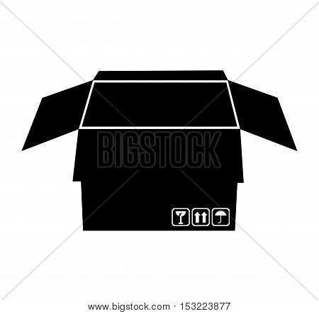 carton box packing isolated icon vector illustration design