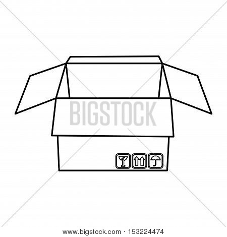 carton box packing isolated icon vector illustration design
