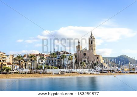 Beautiful Town Of Sitges, Catalonia, Spain