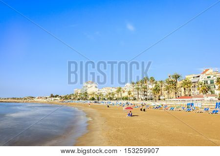 Beautiful Town Of Sitges, Catalonia, Spain