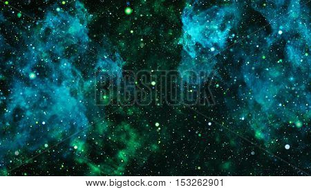 Deep space background with stardust and shining star. Milky way cosmic background. Star dust and pixie dust glitter space backdrop. Space stars and planet conceptual image.