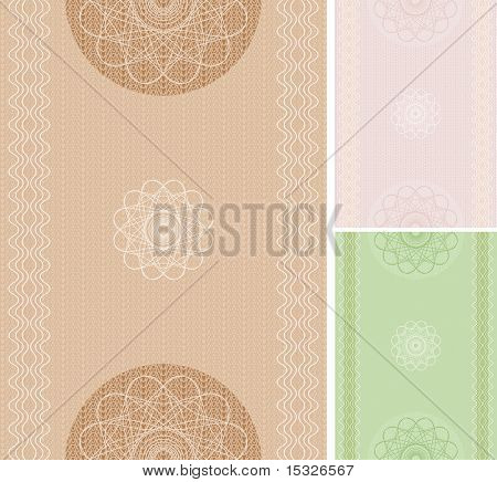 Modello di certificato e diplomi set-vector con facile modificabile colori senza sfumature