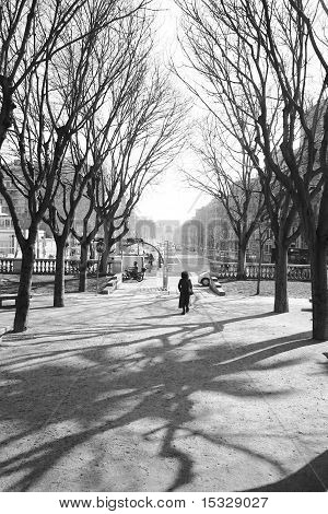 walking away