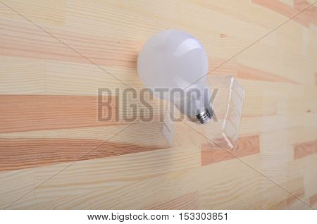 Modern Led Lamp Eco Energy Concept, Close Up