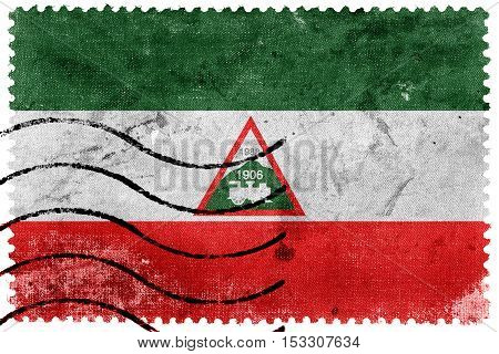 Flag Of Joao Neiva, Brazil, Old Postage Stamp