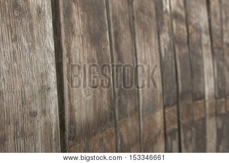 Single wooden planks from big seat backrest