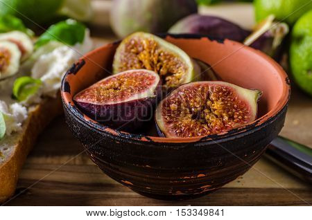 Fresh Baguette With Figs