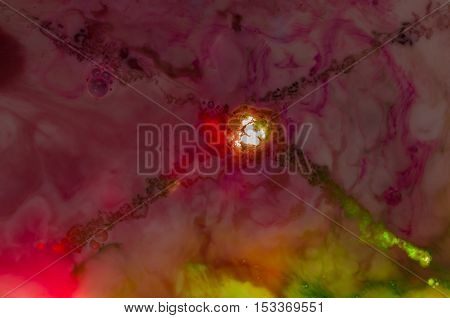 Colorful abstract space images with blended colors