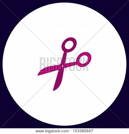 pruner Simple vector button. Illustration symbol. Color flat icon