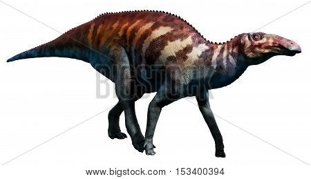 Edmontosaurus from the Cretaceous era 3D illustration