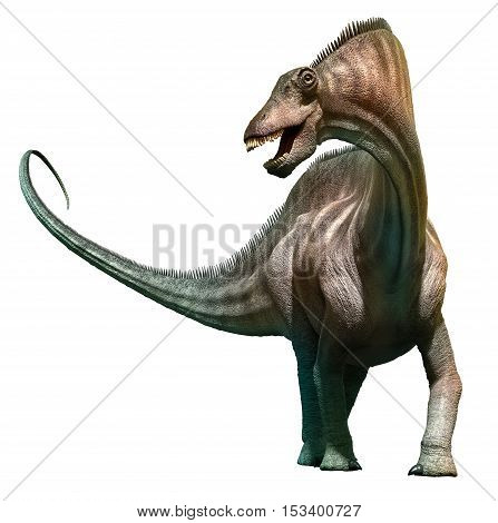 Amargasaurus from the Cretaceous era 3D illustration