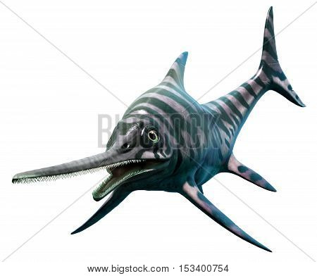 Eurhinosaurus from the Jurassic era  3D illustration