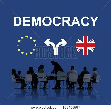 Brexit Bremain UK EU Referendum Concept