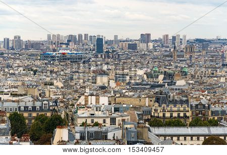 The City Skyline At Daytime. Paris, France