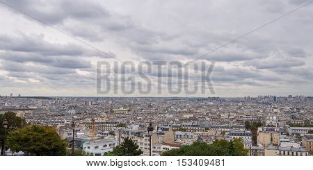 The City Skyline At Daytime. Paris, France