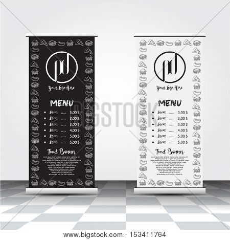 Popular Coffee Web Banner Flat Design. Coffee, Cappuccino, Ice Coffe