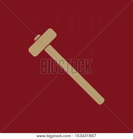The sledgehammer icon. Sledgehammer symbol. Flat Vector illustration