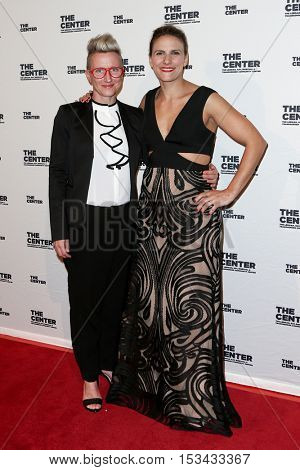 NEW YORK-APR 2: Jama Shelton and Glennda Testone attend attends the 2015 Center Dinner at Cipriani Wall Street on April 2, 2015 in New York City,