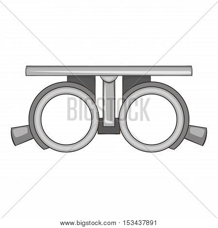 Frame for checking vision icon. Cartoon illustration of frame for cheking vision vector icon for web design