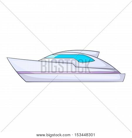 Powerboat icon. Cartoon illustration of powerboat vector icon for web