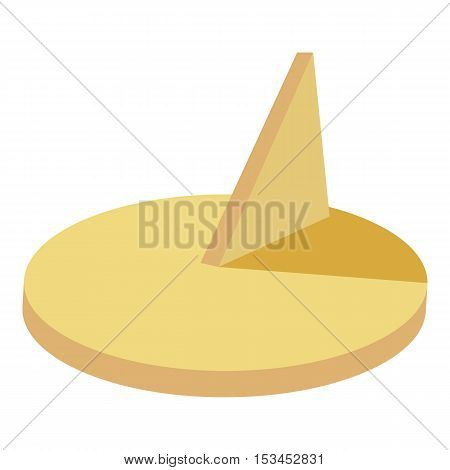 Sundial icon. Cartoon illustration of sundial vector icon for web