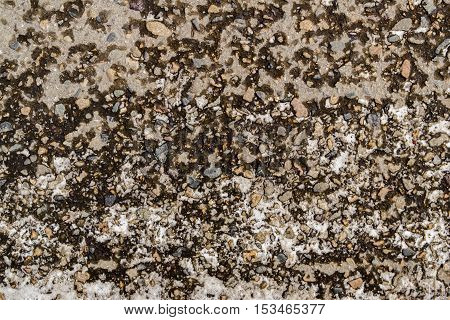 Asphalt, asphalt texture, wet asphalt, scabrous asphalt background, asphalt pattern, grunge background, abstract, asphalt in snow