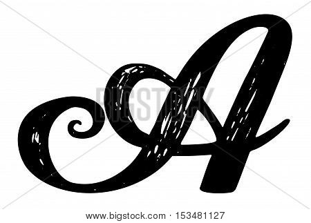 Letter Calligraphy Alphabet Vector & Letter Calligraphy Alphabet Vector &