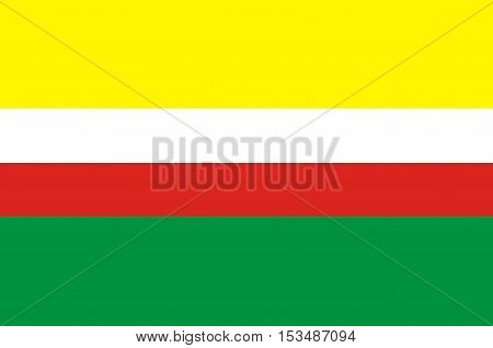 Flag of Lubusz Voivodeship or Lubuskie Province in western Poland