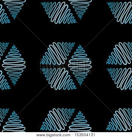 Abstract hand drawn seamless pattern. Geometrical modern vector background.