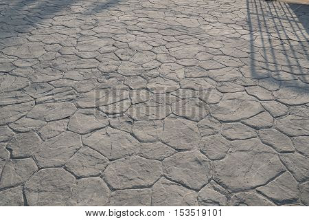Stamp concrete texture pattern and background for outdoot floor finishing.