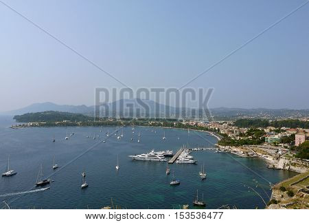 A beautiful view of Corfu Island, GREECE.