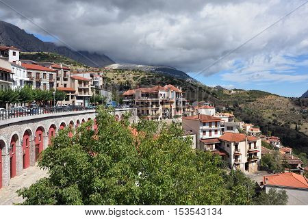 Arachova Village In Greece