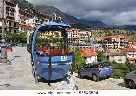 Arachova Village In Greece