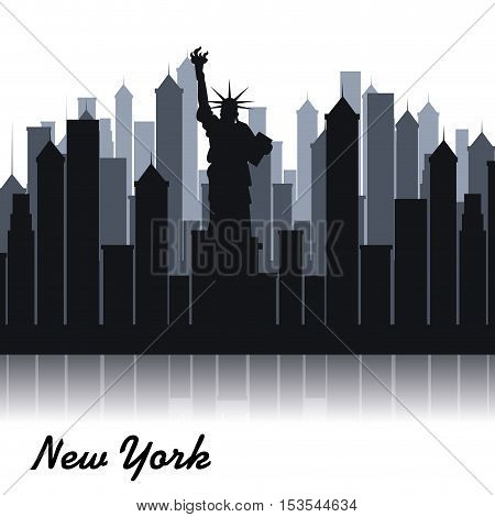 new york city cityscape vector illustration design